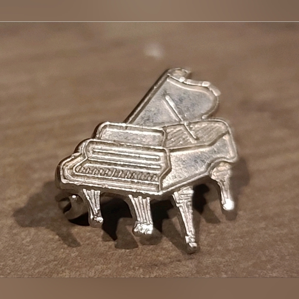 Miniature TINY Piano C- Clasp Pin  [Read Details]